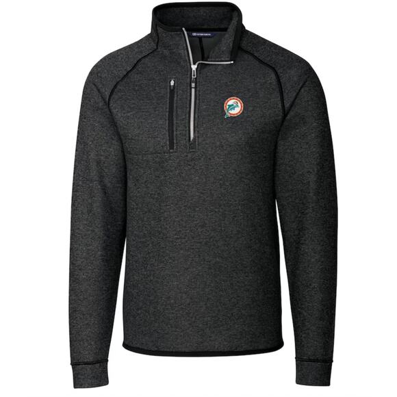 Cutter & Buck Other - New Miami Dolphins Men's Cutter & Buck Mainsail Sweater Half-Zip Pullover Jacket